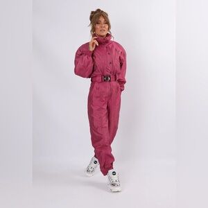 Descente Pink 90’s Full Ski Suit in Pristine Condition size XL